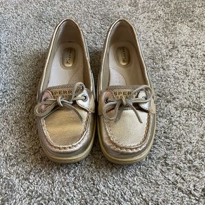 Sperry Angelfish Gold boatshoes